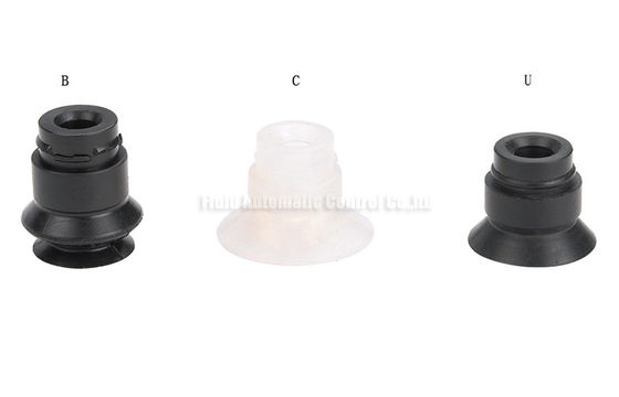 0.34Mpa Vacuum Component Bellow / Flat Vacuum Pad 2 - 50mm, NBR / PU Materiaal Vacuum Cup Voor Automatisering Industrieel