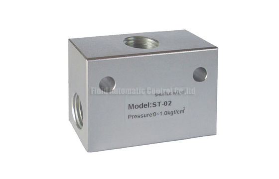 Aluminum Pneumatic Flow Control Valve , G1/8" - G1" Air Shuttle Valve