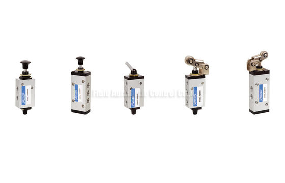 Aluminium 5 manier en van 3-Way mechanische controleklep G1/8 de“ klep van de machinecontrole
