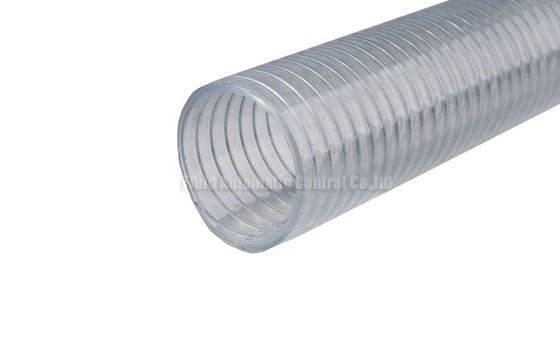 Eco vriendschappelijke Transparante 1“ - 4“ TPU Slang met Versterkte Roestvrij staaldraad