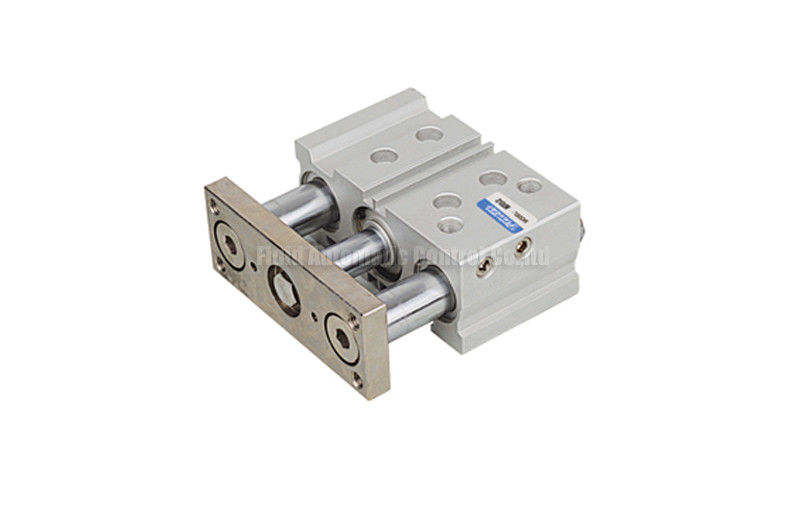 Compact Cilinder Glijdend Dragend Type van de 3 Schacht Dubbelwerkend Pneumatisch Lucht met Geleide Staafplaat