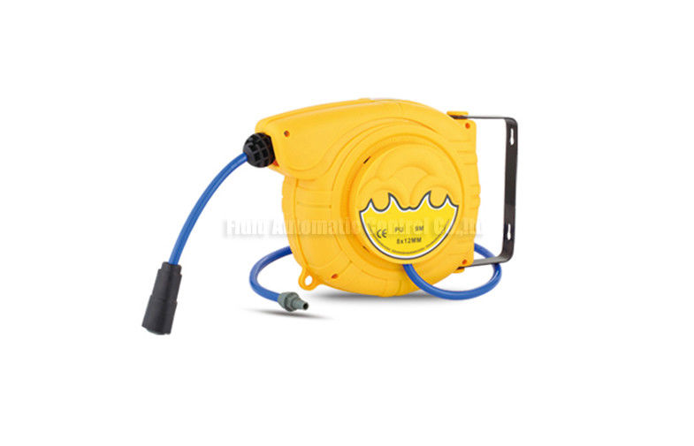 12m PU Braided Retractable Air Auto Hose Reel For Pneumatic Tool And Automotive Industrial